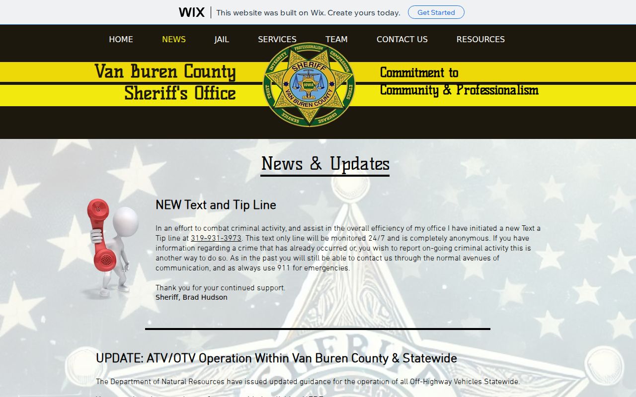 Van Buren County active warrant anonymous tip information