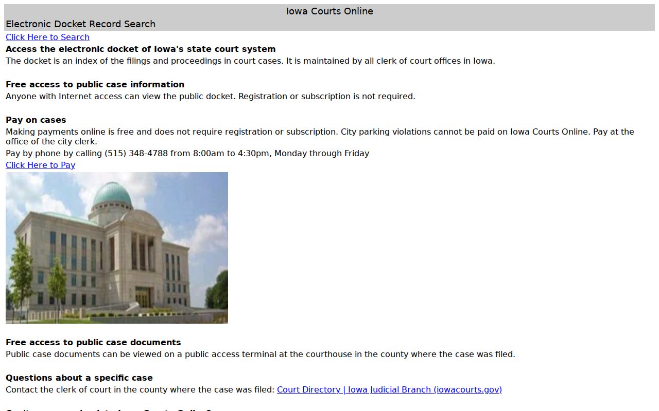 Van Buren County warrant records public access notice