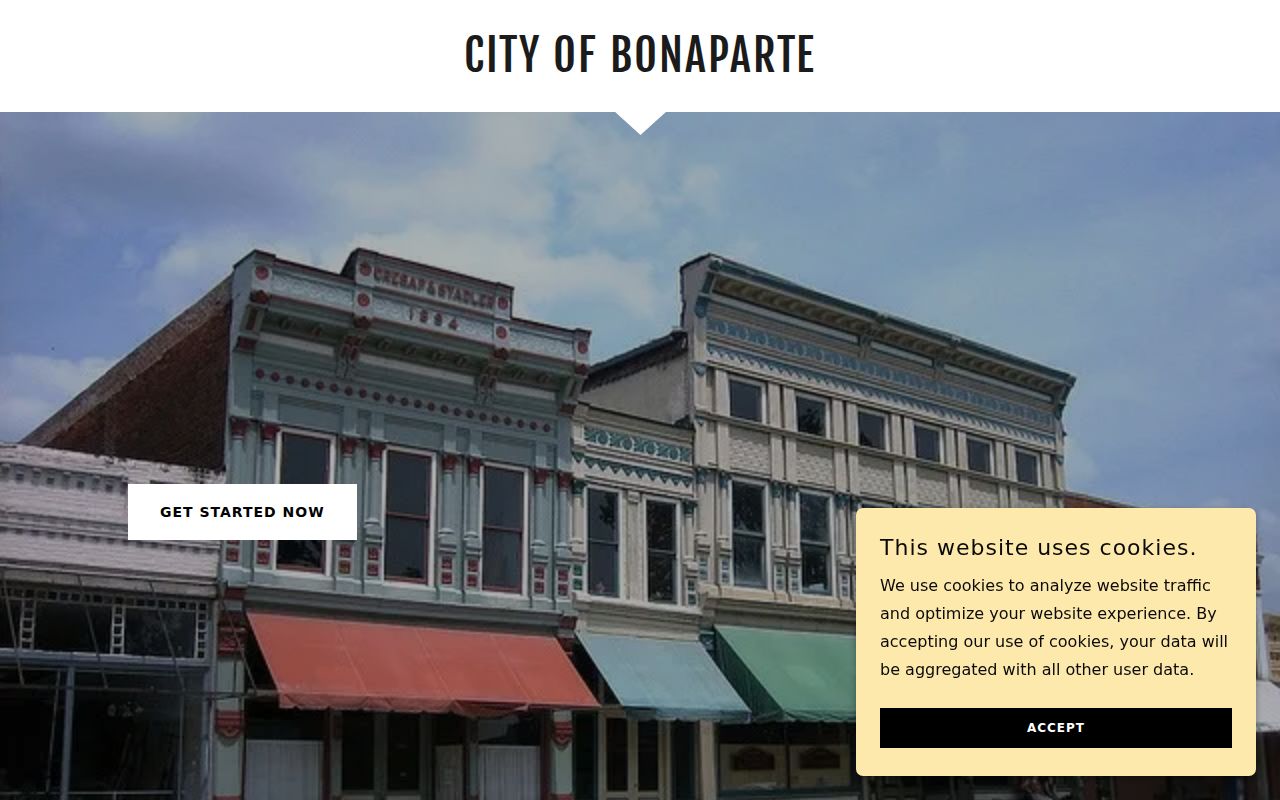 Official Bonaparte local-government and contact information